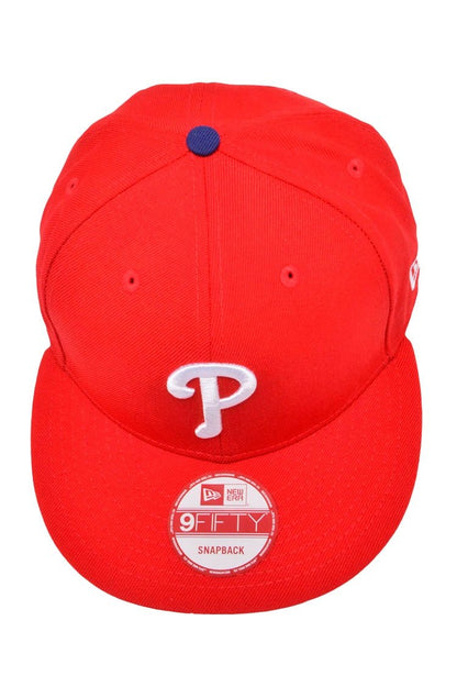 Bone New Era 9Fifty Philadelphia Phillies Mlb Vermelho/Branco - NewSkull