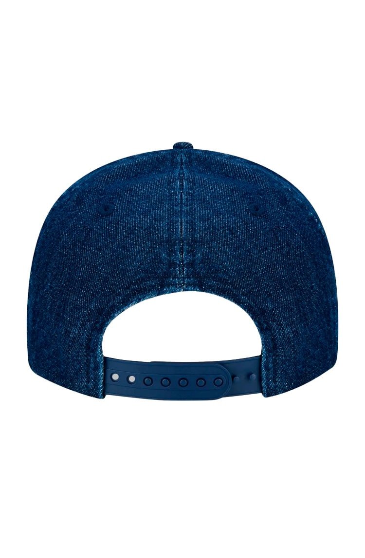 Bone New Era 9Fifty Retro Crown Mlb New York Yankees Denim Logo Marinho Azul/Branco - NewSkull
