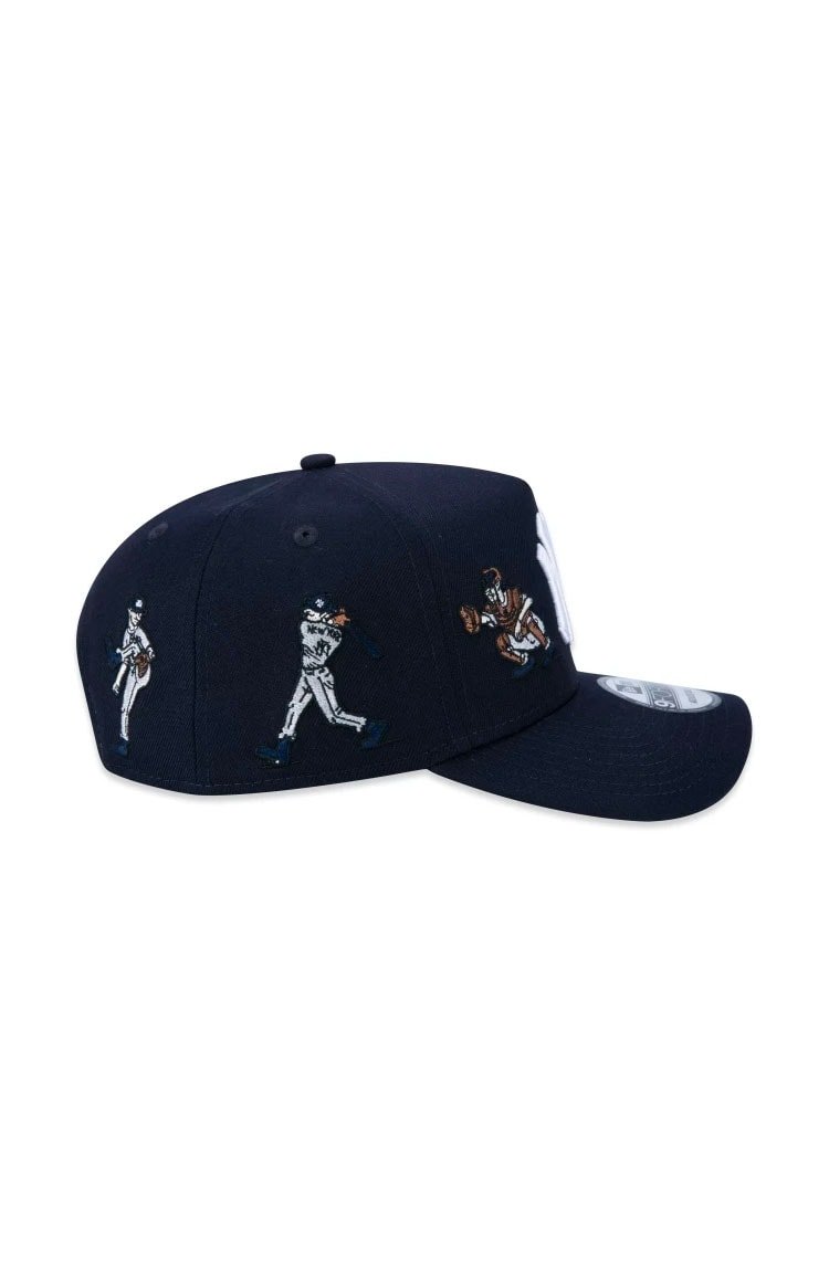 Boné New Era 9FORTY A - Frame MLB New York Yankees Freestyle Azul Marinho - NewSkull