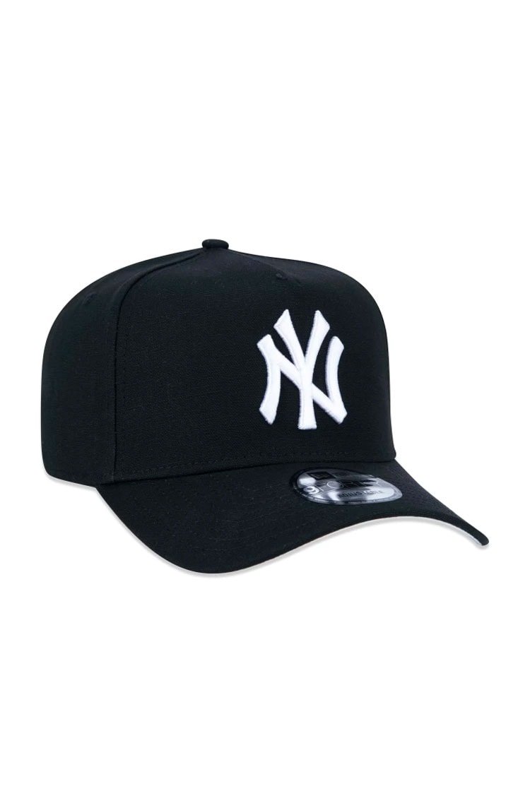 Boné New Era 9FORTY A - Frame MLB New York Yankees Preto/Branco - NewSkull