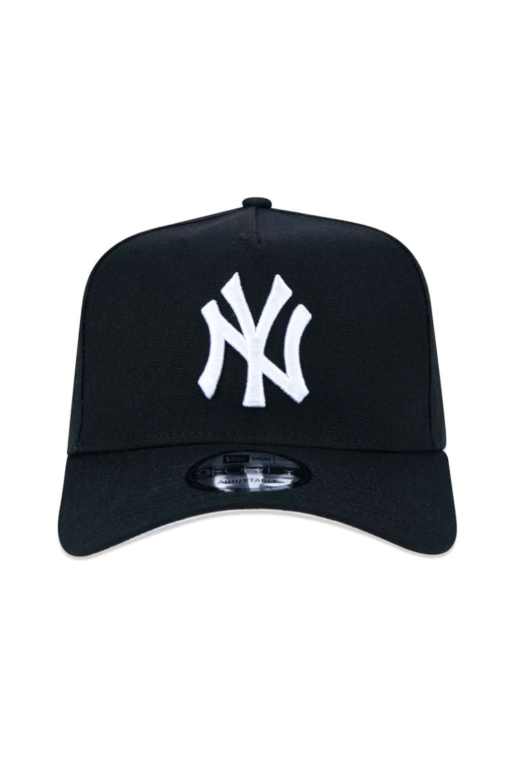 Boné New Era 9FORTY A - Frame MLB New York Yankees Preto/Branco - NewSkull