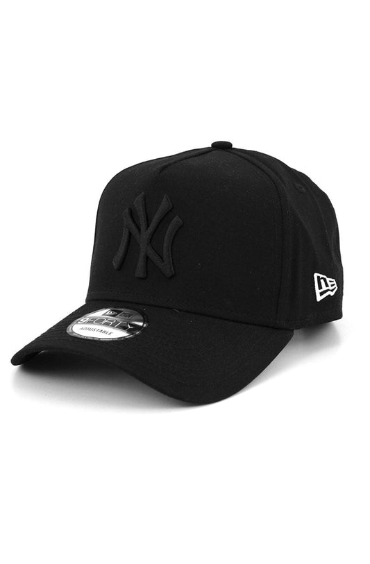 Boné New Era 9FORTY A - Frame MLB New York Yankees Preto/Preto - NewSkull