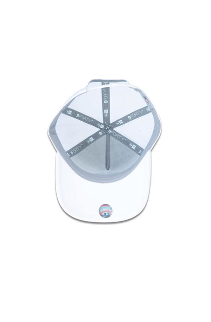 Boné New Era 9forty A - frame Snapback Aba Curva MLB New York Yankees Branco/Preto - NewSkull