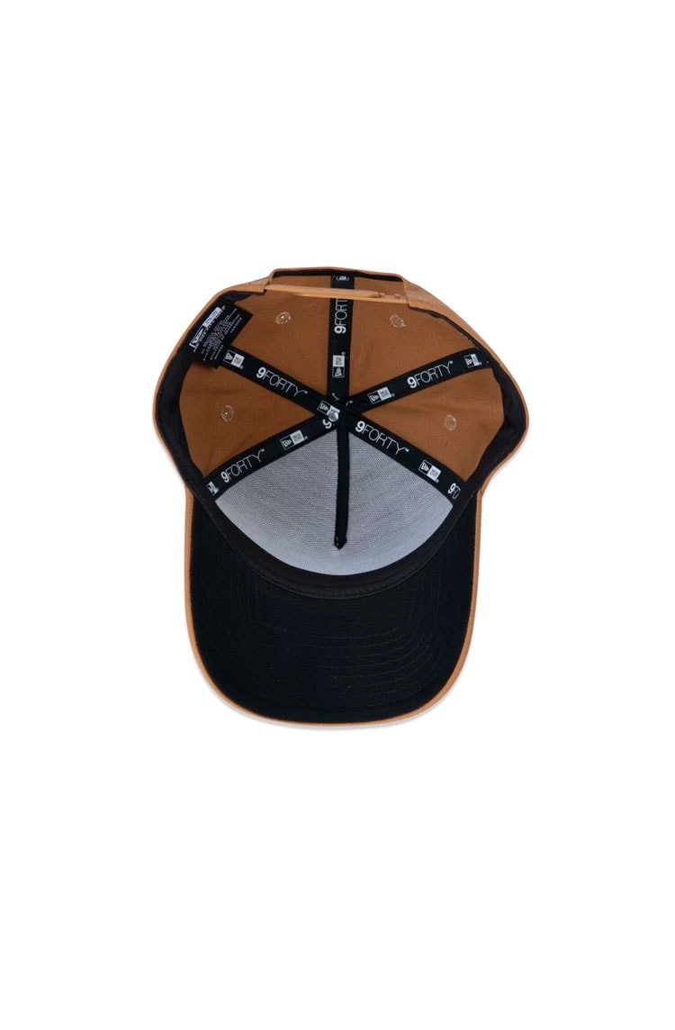 Boné New Era 9FORTY A - Frame Snapback MLB New York Yankees Aba Curva Marrom/Preto - NewSkull