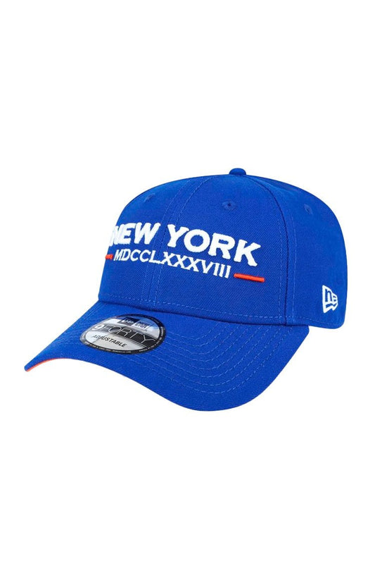 Bone New Era 9Forty Aba Curva Ajustável New York Azul/Branco - NewSkull