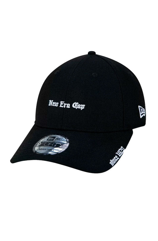 Bone New Era 9forty Black Squad Cap Preto/Branco - NewSkull