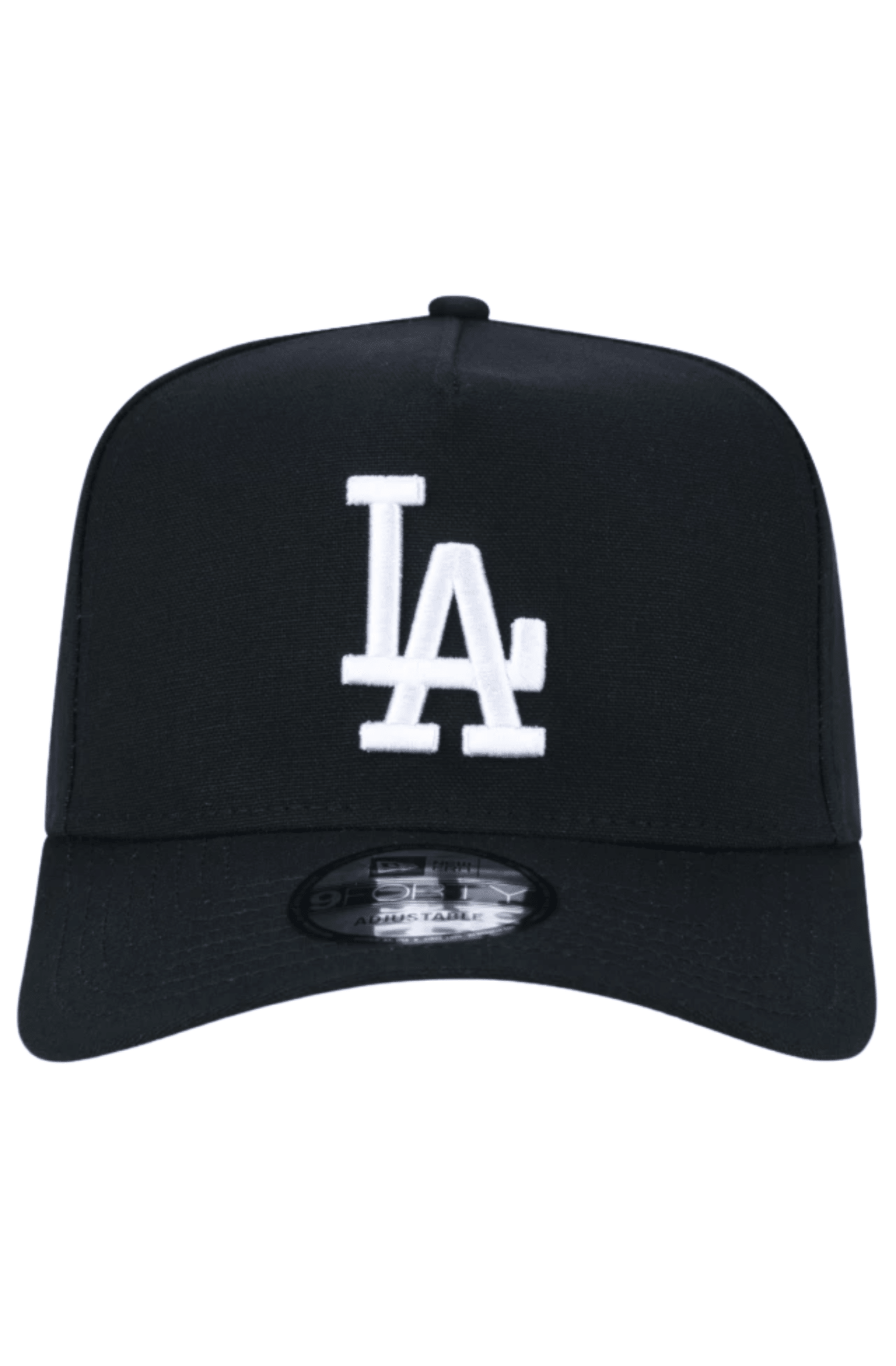 Boné New Era 9FORTY MLB A - Frame SNAPBACK Los Angeles Dodgers Preto/Branco - NewSkull