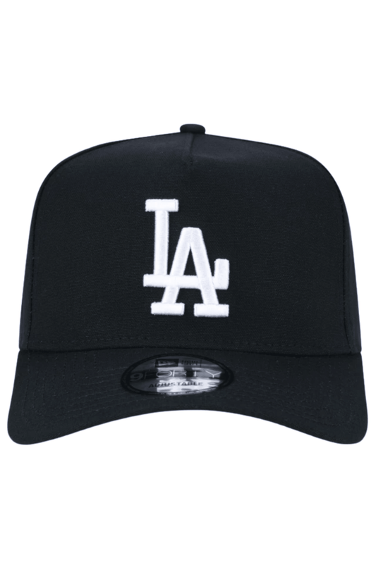 Boné New Era 9FORTY MLB A - Frame SNAPBACK Los Angeles Dodgers Preto/Branco - NewSkull