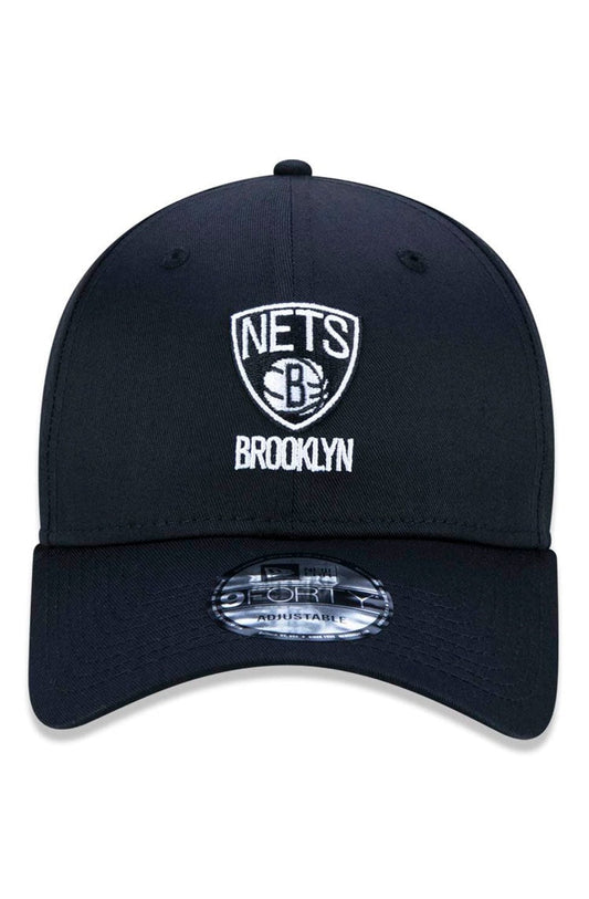 Boné New Era 9forty Nba Brooklyn Nets Preto/Branco - NewSkull