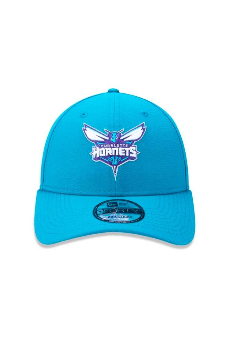 Boné New Era 9FORTY NBA Charlotte Hornets Verde Água - NewSkull
