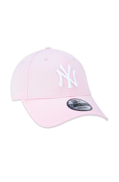 Boné New Era 9FORTY Snapback MLB New York Yankees Aba Curva Rosa/Branco - NewSkull