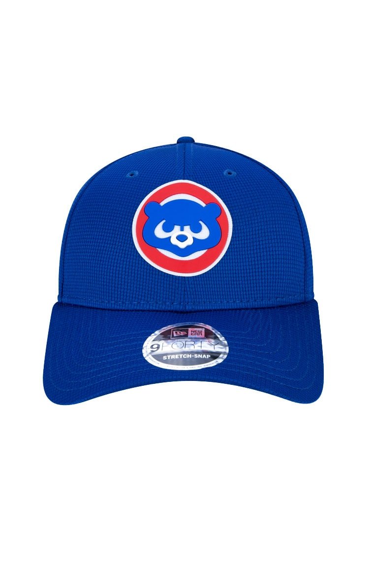 Bone New Era 9Forty Stretch Snap Mlb Chicago Cubs Clubhouse Azul/Vermelho - NewSkull