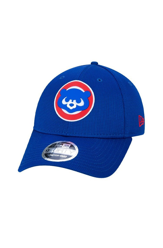Bone New Era 9Forty Stretch Snap Mlb Chicago Cubs Clubhouse Azul/Vermelho - NewSkull