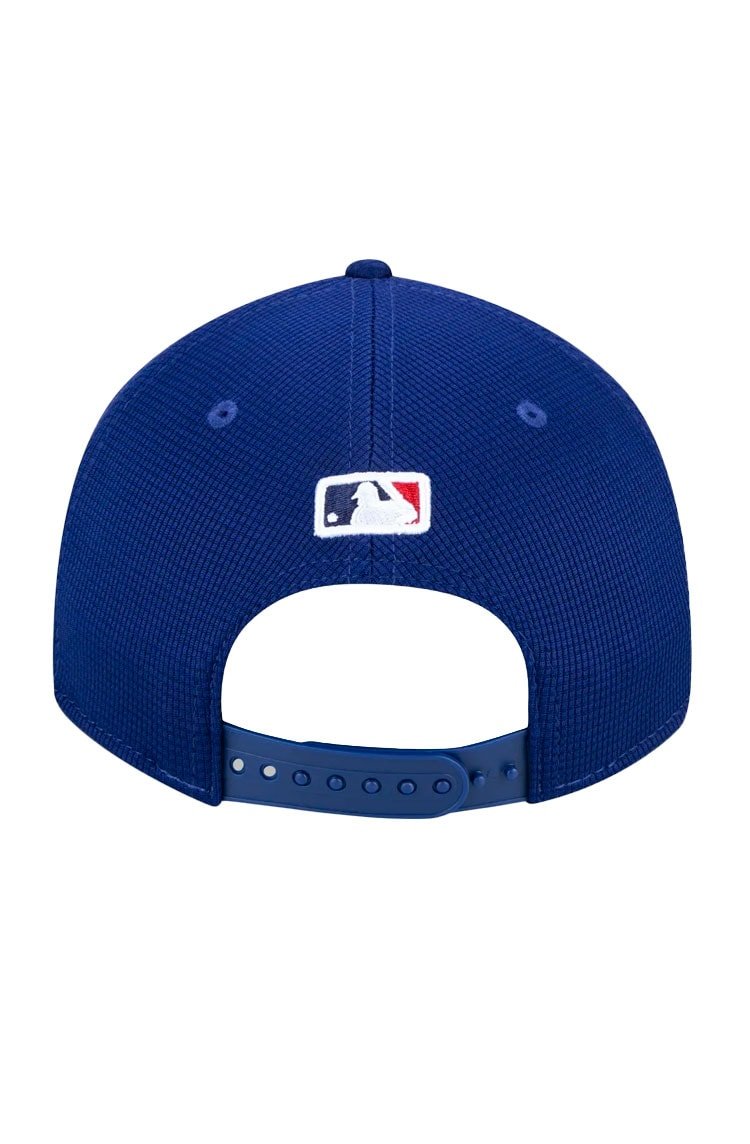 Bone New Era 9Forty Stretch Snap Mlb Los Angeles Dodgers Clubhouse Azul/Branco - NewSkull