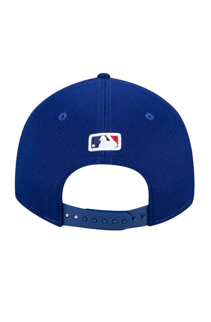 Bone New Era 9Forty Stretch Snap Mlb Los Angeles Dodgers Clubhouse Azul/Branco - NewSkull
