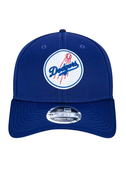 Bone New Era 9Forty Stretch Snap Mlb Los Angeles Dodgers Clubhouse Azul/Branco - NewSkull