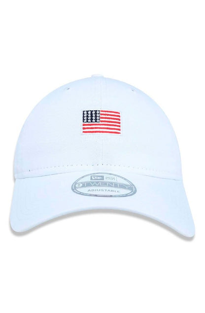 Boné New Era 9TWENTY Bandeira EUA Branco/Vermelho - NewSkull