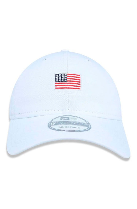 Boné New Era 9TWENTY Bandeira EUA Branco/Vermelho - NewSkull