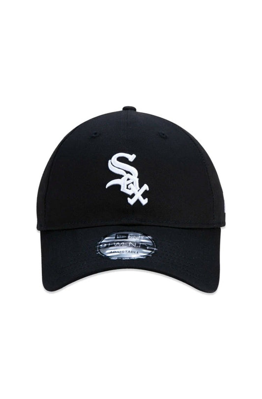 Boné New Era 9TWENTY MLB Chicago White Sox Aba Curva Preto/Branco - NewSkull