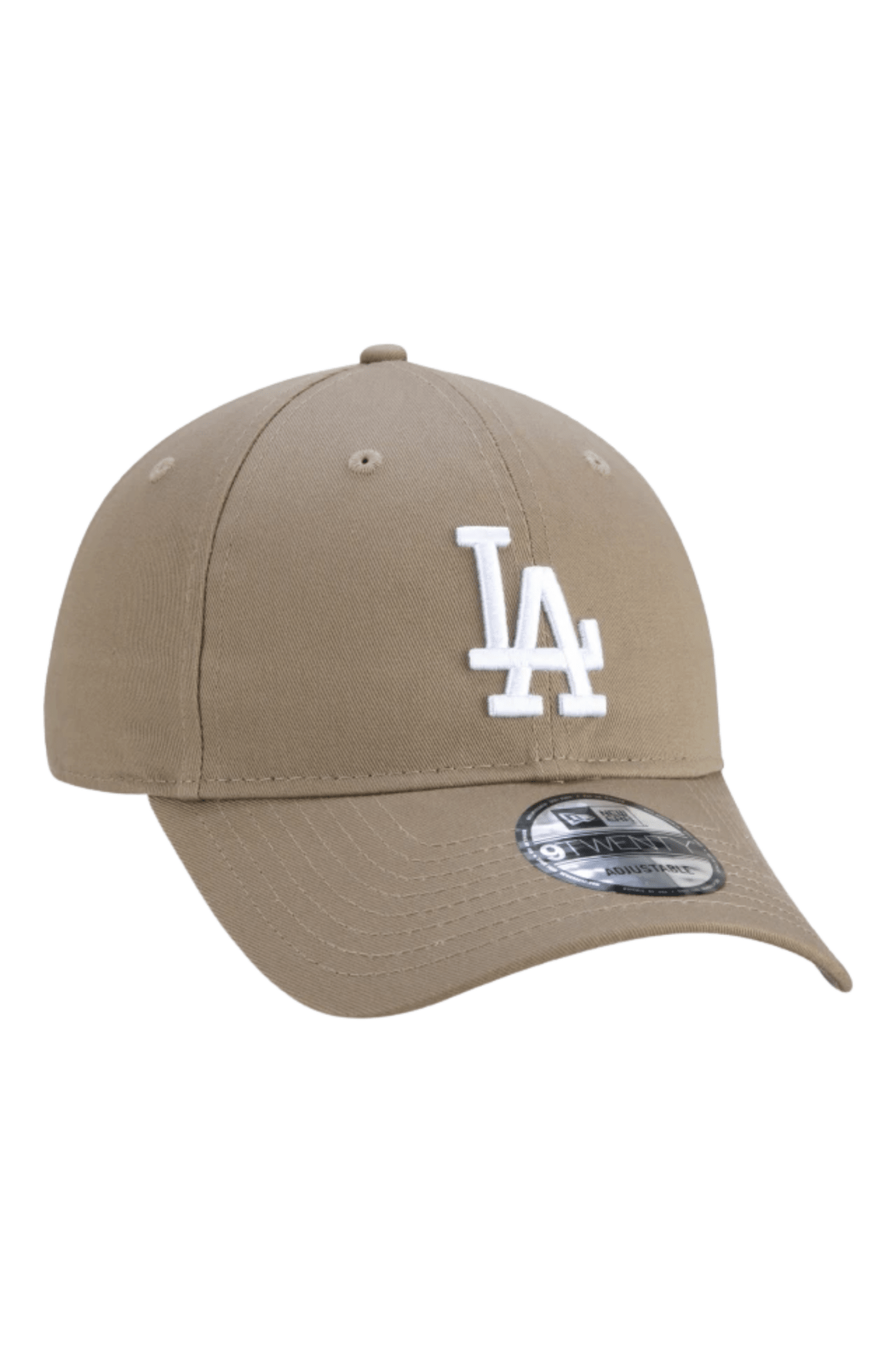 Boné New Era 9TWENTY MLB Los Angeles Dodgers Aba Curva Marrom/Branco - NewSkull