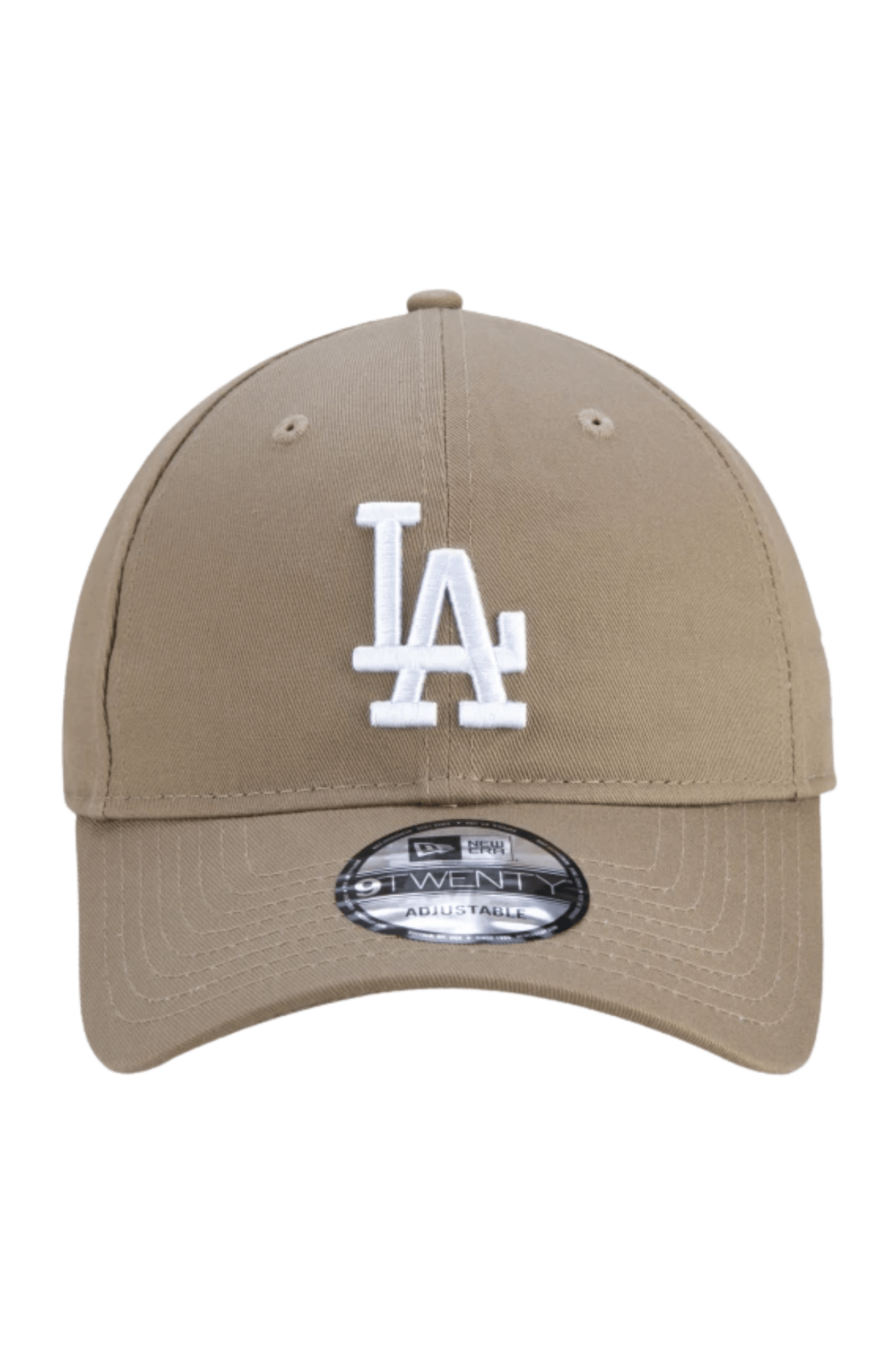 Boné New Era 9TWENTY MLB Los Angeles Dodgers Aba Curva Marrom/Branco - NewSkull