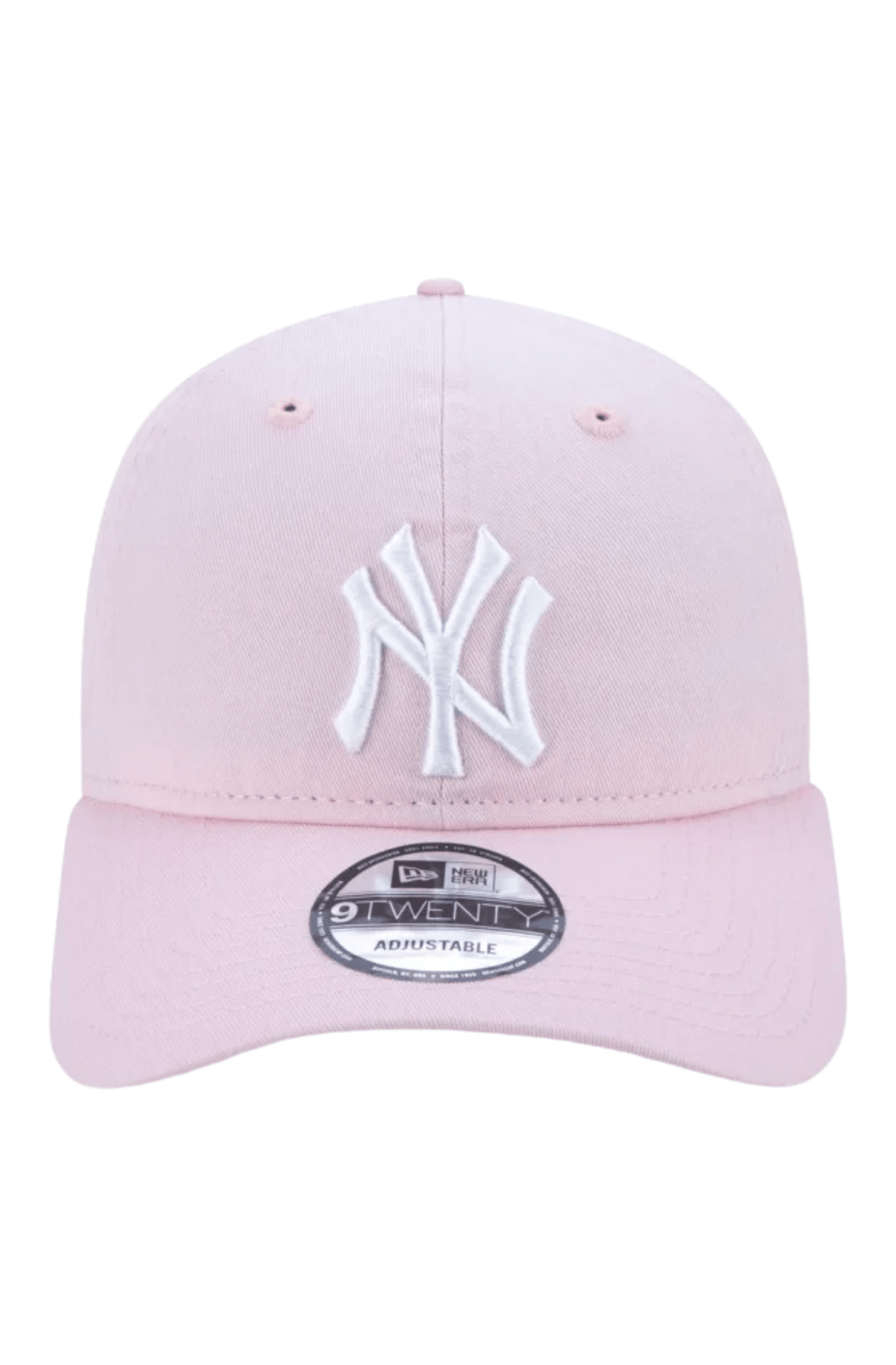 Bone New Era 9TWENTY MLB New York Yankees Aba Curva Rosa/Branco - NewSkull