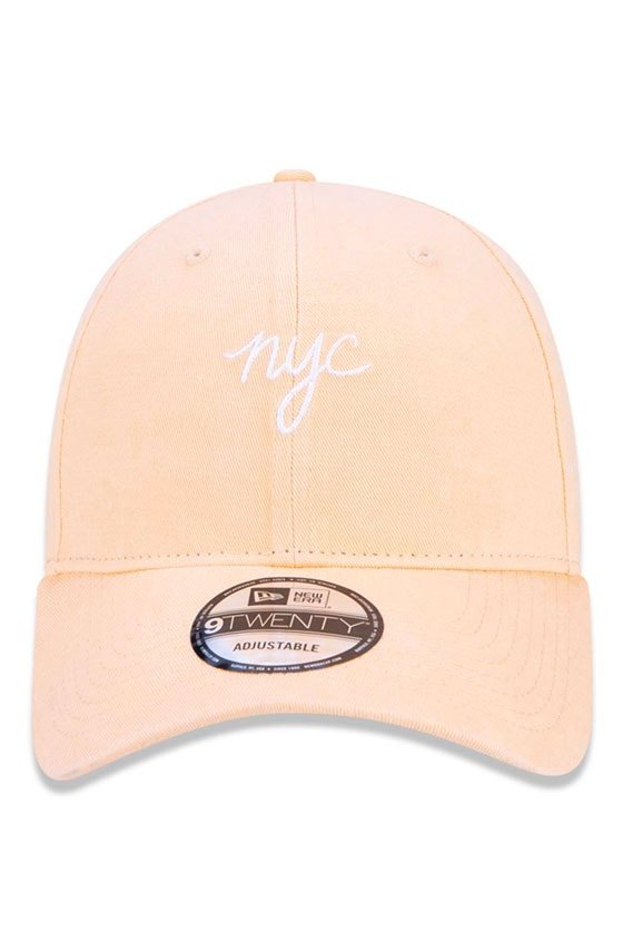 Boné New Era 9Twenty Nyc New York City Pastel Laranja - NewSkull