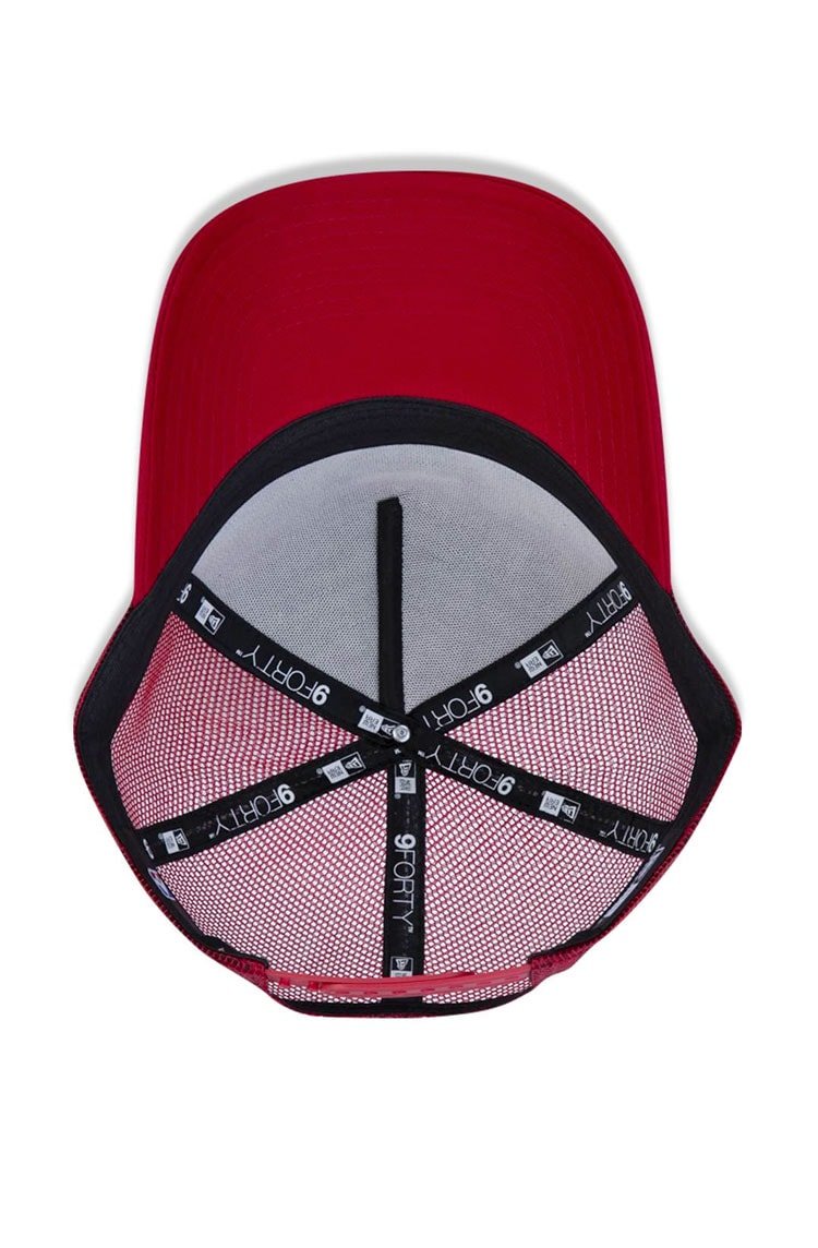 Bone NEW ERA Chicago Bulls Nba 9Forty Trucker Aba Curva Snapback Vermelho - NewSkull