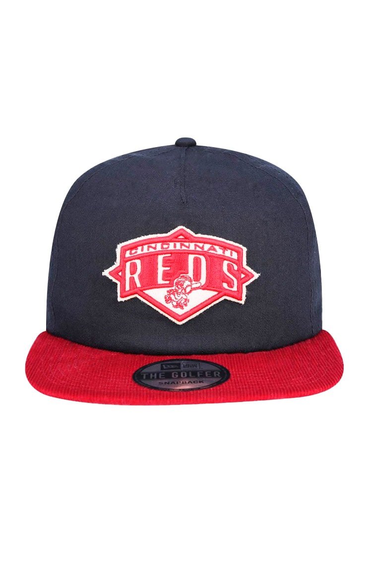 Bone New Era Golfer Cincinnati Reds Mlb Preto/Vermelho - NewSkull