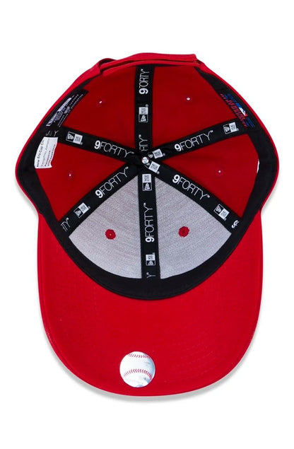 Boné New Era Juvenil 9forty Mlb New York Yankees Vermelho/Branco - NewSkull