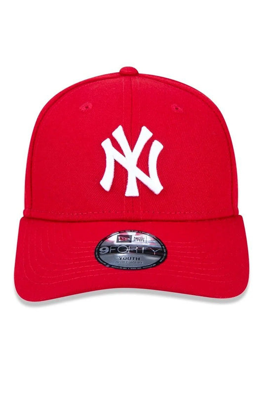 Boné New Era Juvenil 9forty Mlb New York Yankees Vermelho/Branco - NewSkull