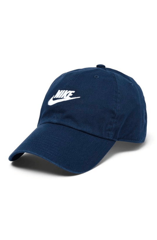 Boné Nike Sportswear Futura Washed Strapback Azul/Branco - NewSkull