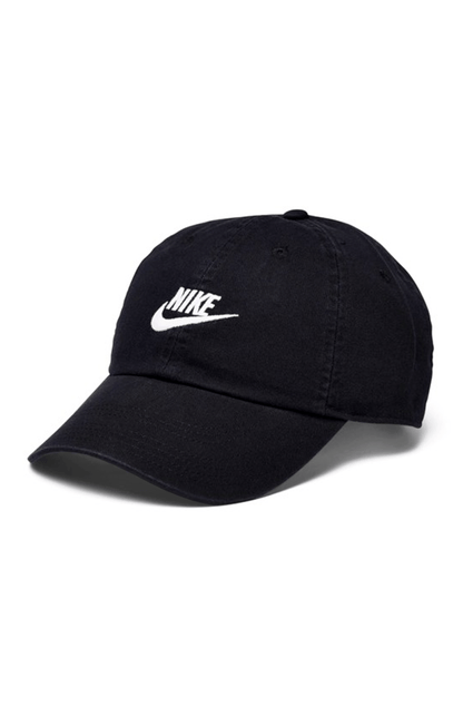 Boné Nike Sportswear Futura Washed Strapback Preto/Branco - NewSkull