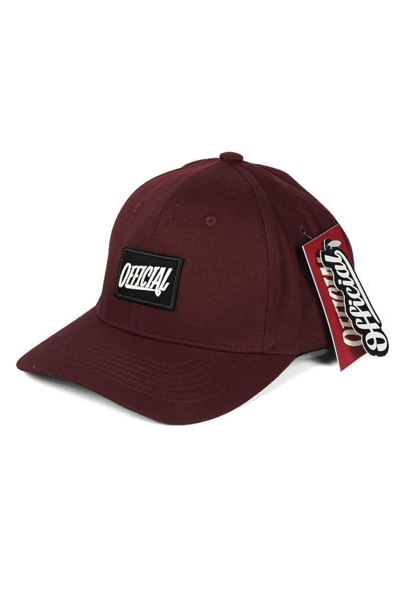 Boné Official Aba Curva Snapback Box Logo Bordo - NewSkull