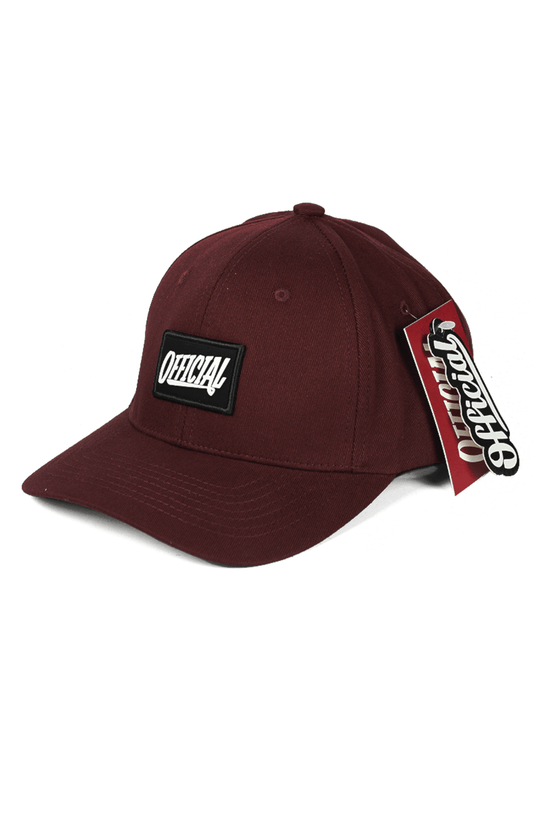 Boné Official Aba Curva Snapback Box Logo Bordo - NewSkull