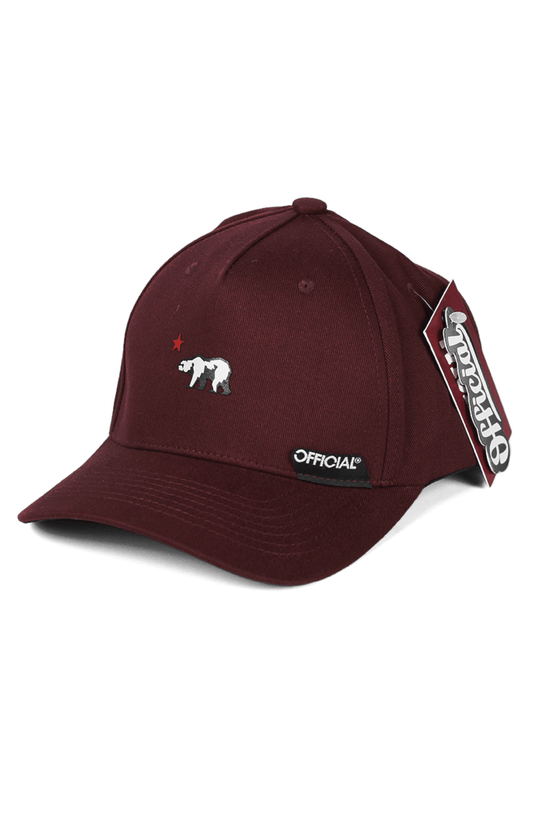 Boné Official Aba Curva Snapback Urso Bordo - NewSkull