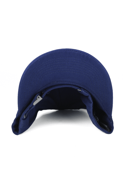 Boné Official Aba Curva Strapback Logo Metal Azul - NewSkull