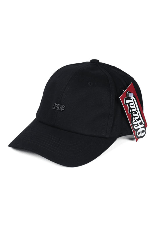 Boné Official Aba Curva Strapback Logo Metal Preto - NewSkull