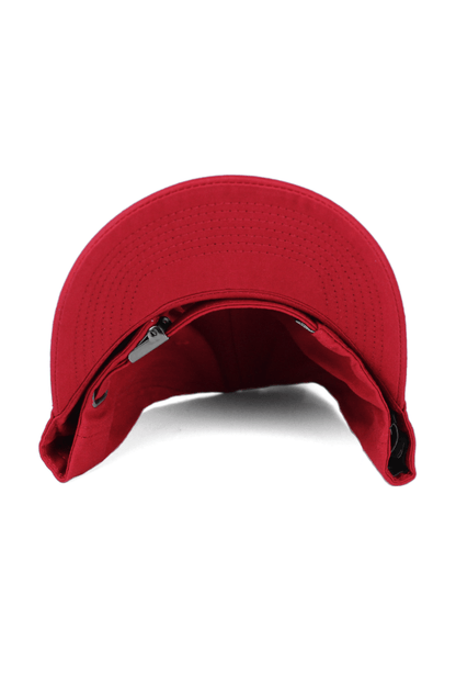 Boné Official Aba Curva Strapback Logo Metal Vermelho - NewSkull