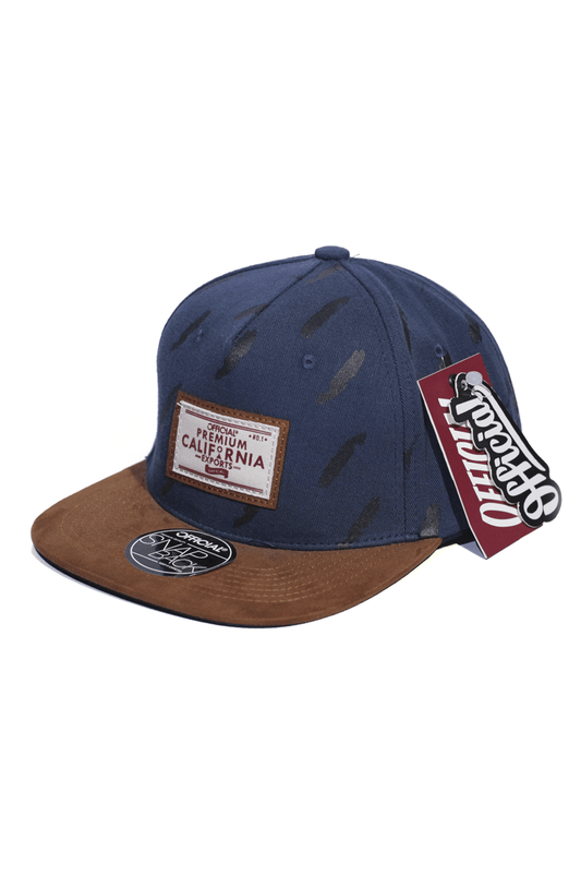 Boné Official Folhas Mediterrâneo Snapback Azul - NewSkull