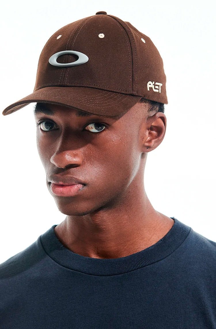 Boné Piet x Oakley Aba Curva Brim Metal Ellipse Marrom/Bege - NewSkull