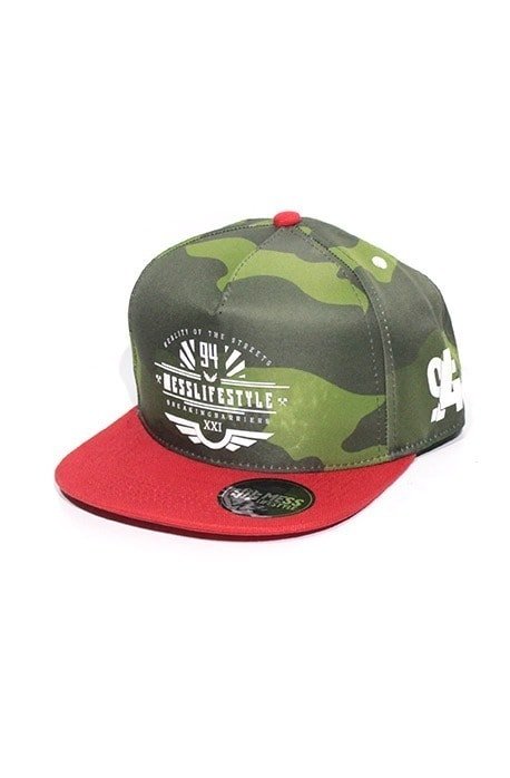 BONÉ SNAPBACK MESS LIFESTYLE CAMO VERMELHO - NewSkull