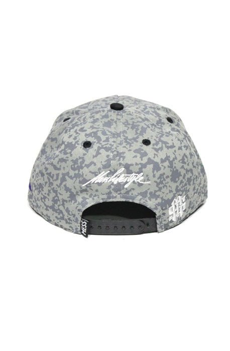 Boné Snapback Mess Lifestyle Script Cinza - NewSkull