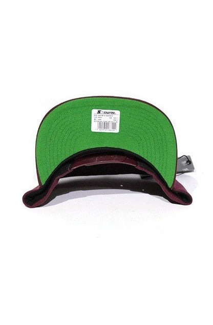 Boné Snapback Starter Black Label Burgundy White - NewSkull