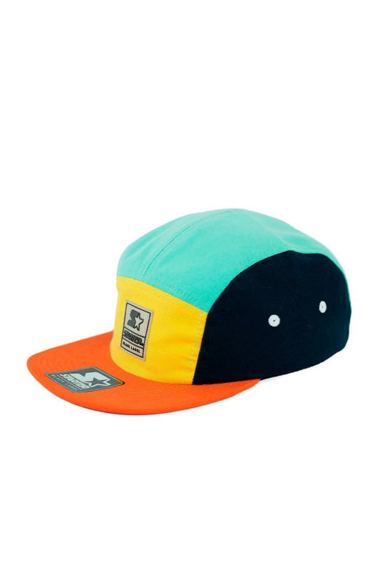 Bone STARTER 5 Panels Colors 1 Strapback Verde/Azul - NewSkull