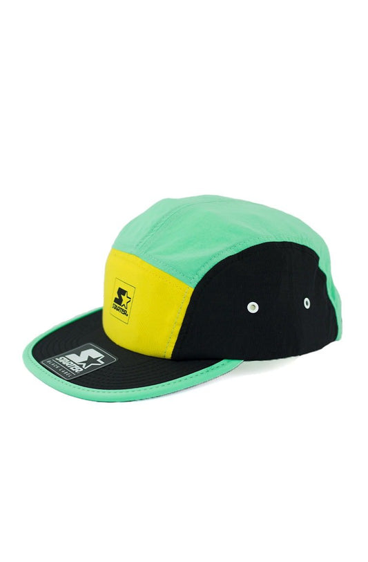 Bone STARTER 5 Panels Flexible Colors Strapback Verde/Preto - NewSkull