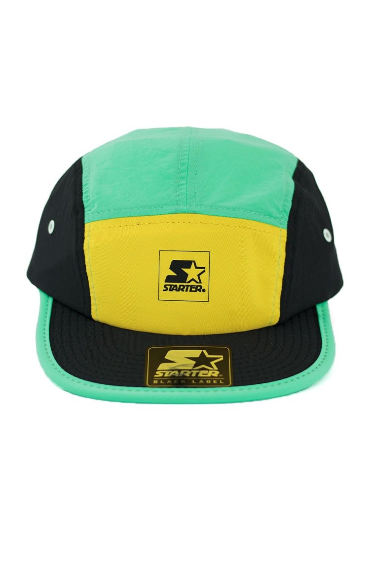 Bone STARTER 5 Panels Flexible Colors Strapback Verde/Preto - NewSkull