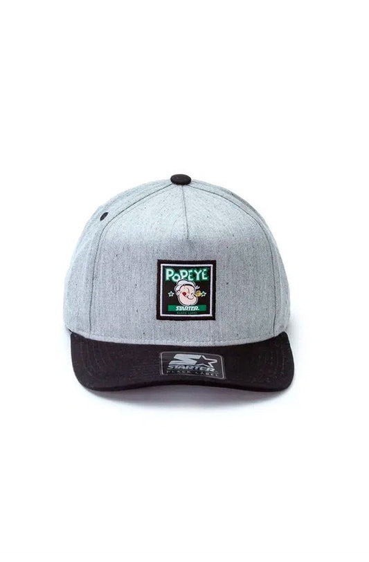 Bone Starter Aba Curva Snap Popeye Cinza/Preto - NewSkull