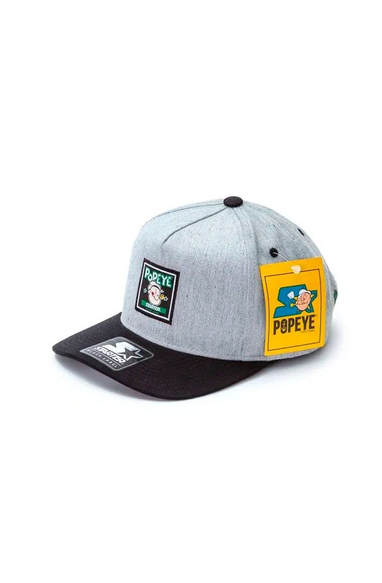 Bone Starter Aba Curva Snap Popeye Cinza/Preto - NewSkull
