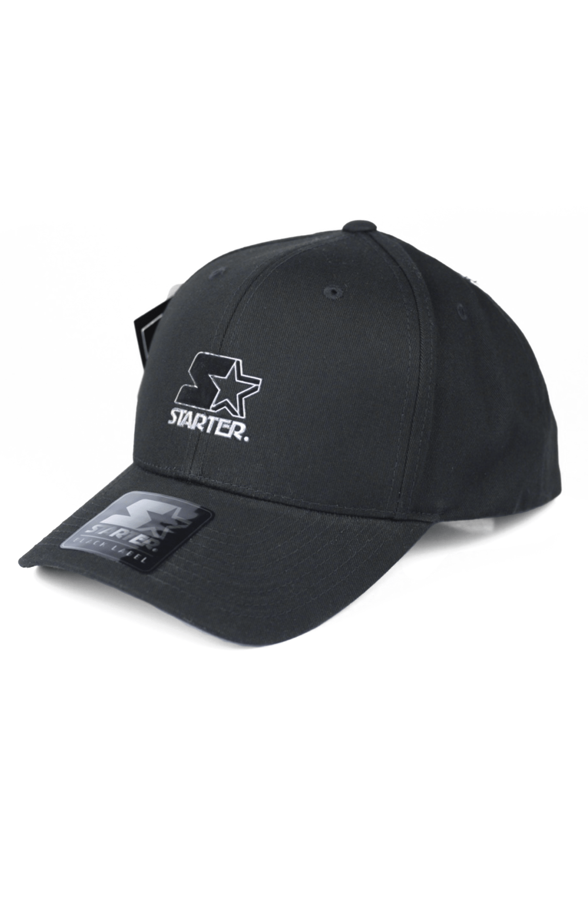 Boné Starter Aba Curva Snapback Flocked Star Preto - NewSkull